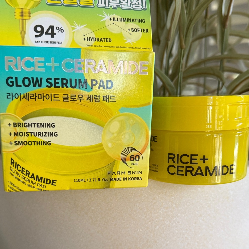 Rice + Ceramide Glow Serum Pad - Vibrant Yellow